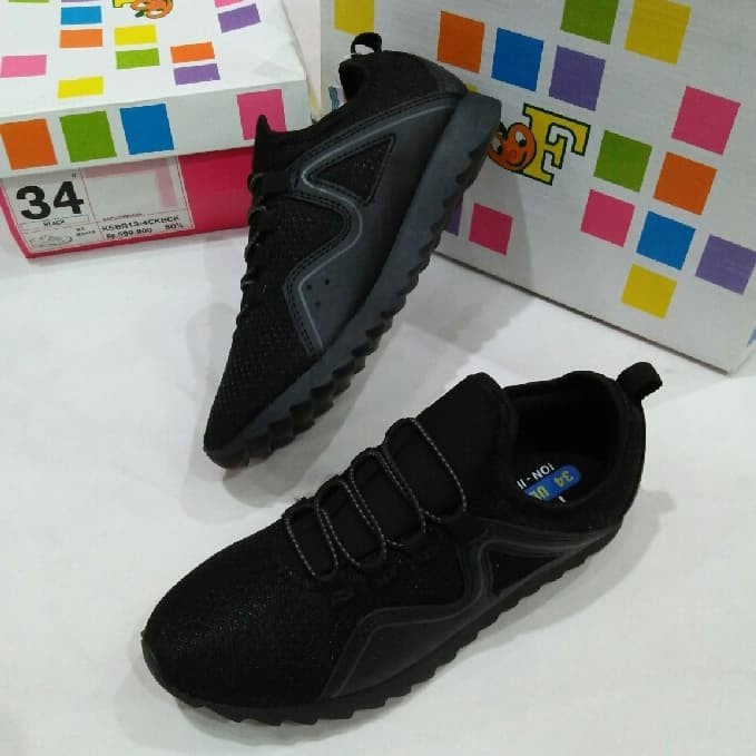 SEPATU SEKOLAH SLIP ON ANAK LAKI PEREMPUAN HITAM FLADEO UK.31 34 - 31