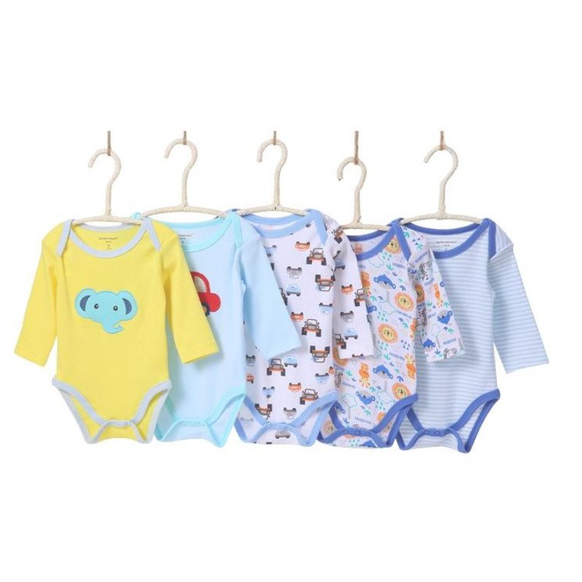 5pcs Jumper Panjang Bayi Lovelle Cart's 3-12m Carters Bodysuits S23