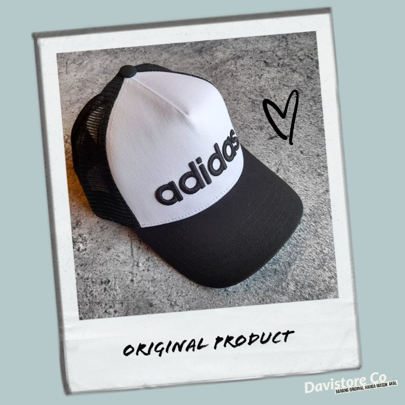 Topi Adidas Original 100% Pria H90 Linear Cap