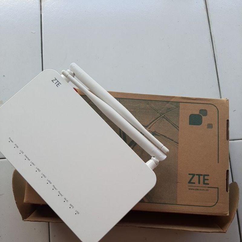 router wifi zte bekas first media + adaptor