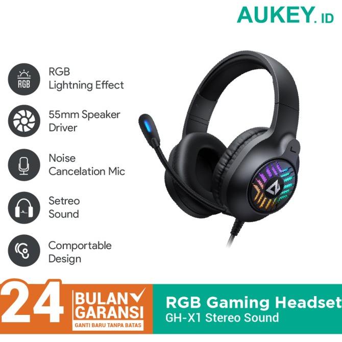 favorit] Headset Gaming AUKEY GH-X1 RGB - 500873