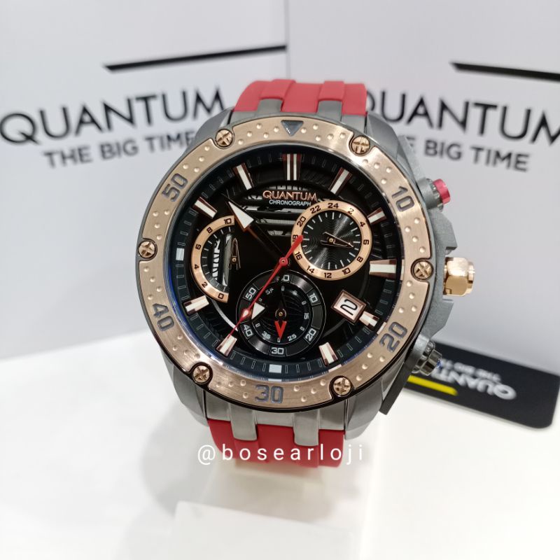 Jam Tangan Pria QUANTUM HNG 859.658 Chronograph Original