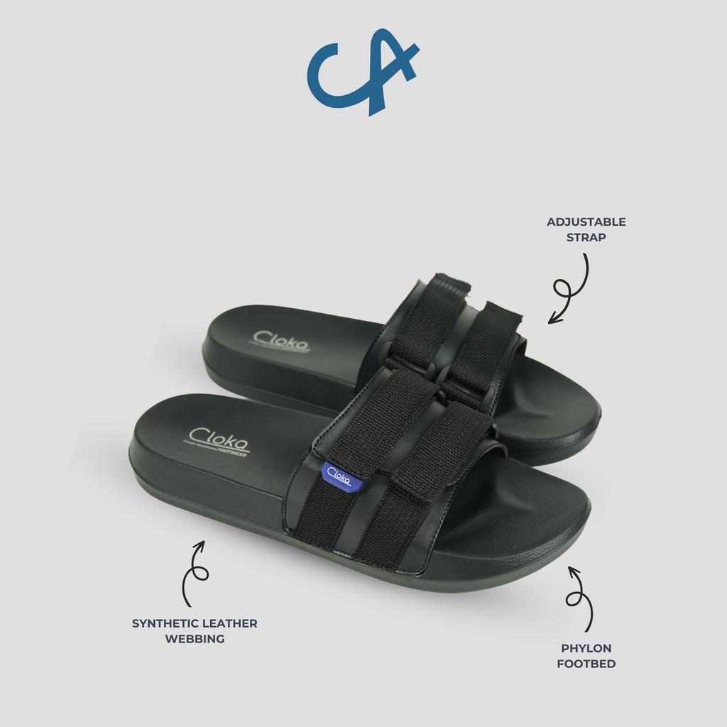 Sandal Pria Slide Karet Distro Slip On Sendal Selop Cowok Dewasa Anti Air Anti Licin Slippers Ringan Cloka Borre