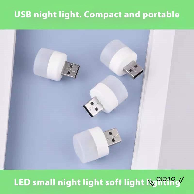 【COD】Lampu Baca LED Bentuk Bulat Dengan Port Charger USB Dan Perlindungan Mata