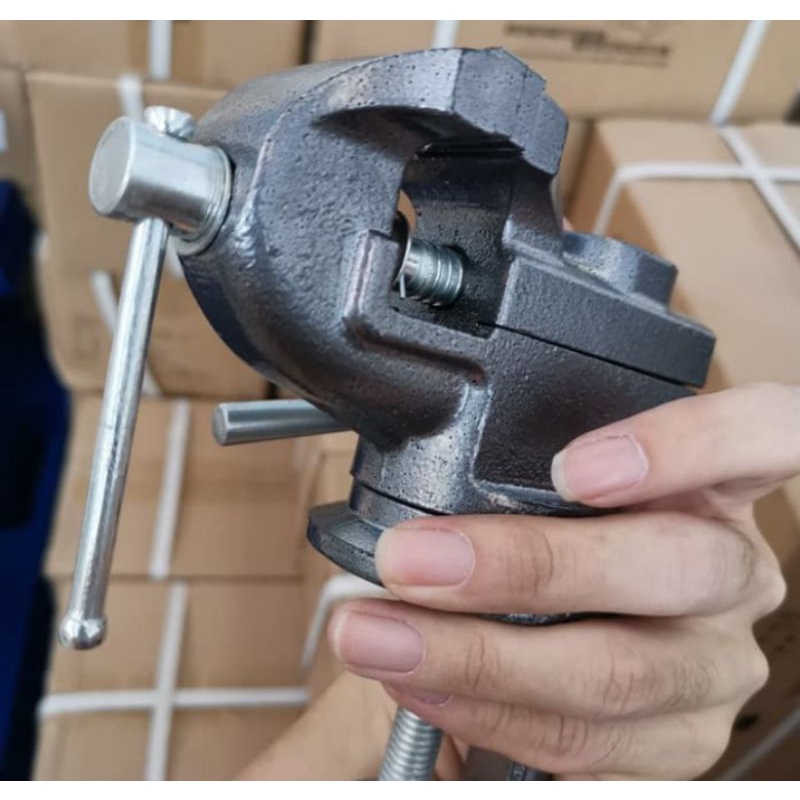 Catok Meja / Ragum Putar 65mm Heavy Duty