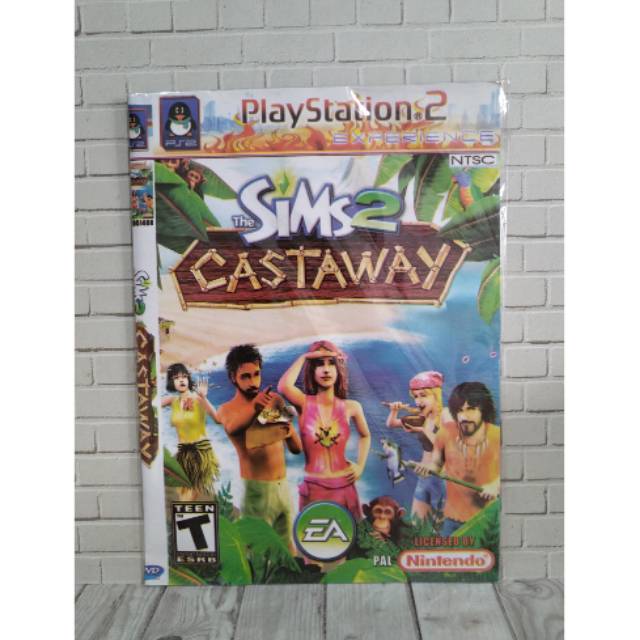 CD DVD KASET PS2 KOPAB THE SIMS 2 CASTAWAY