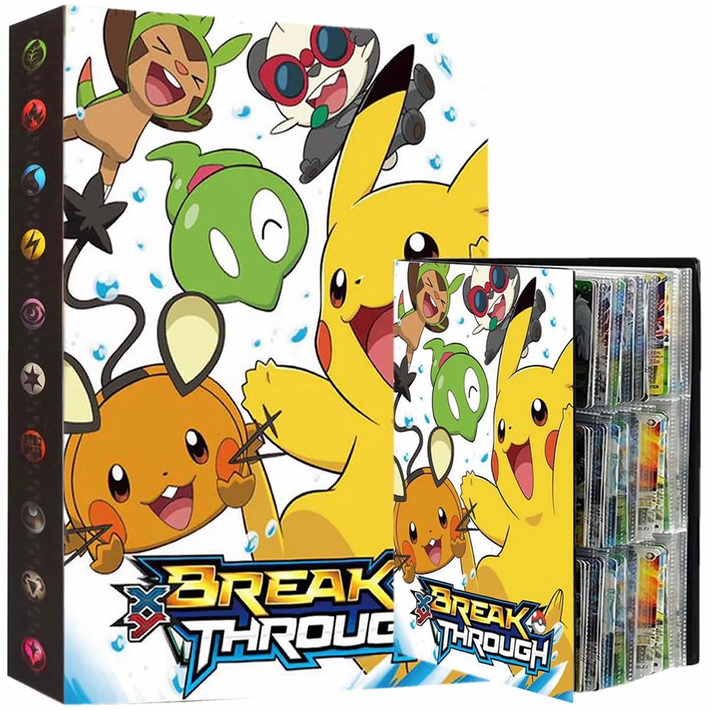 Buku Album Holder Kartu Game Pokemon Pikachu Bluesky 432 Untuk Mainan Anak