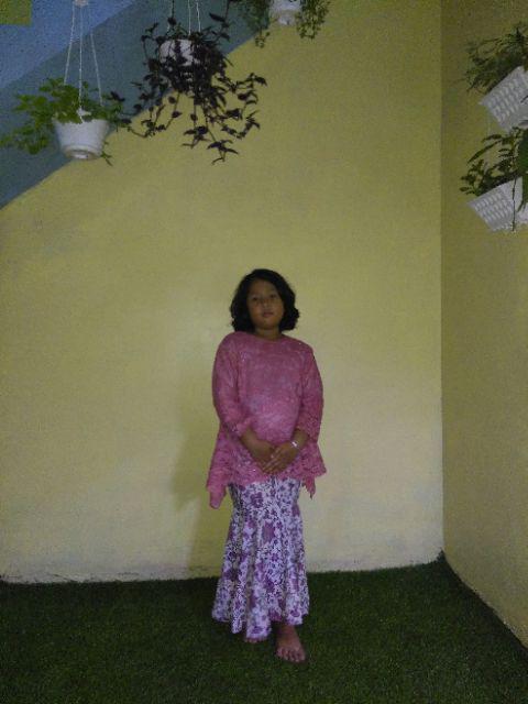 Setelan Atasan Kebaya Modern Anak Angelia03 Dan Rok Duyung Batik Anak, Tannisa Collection