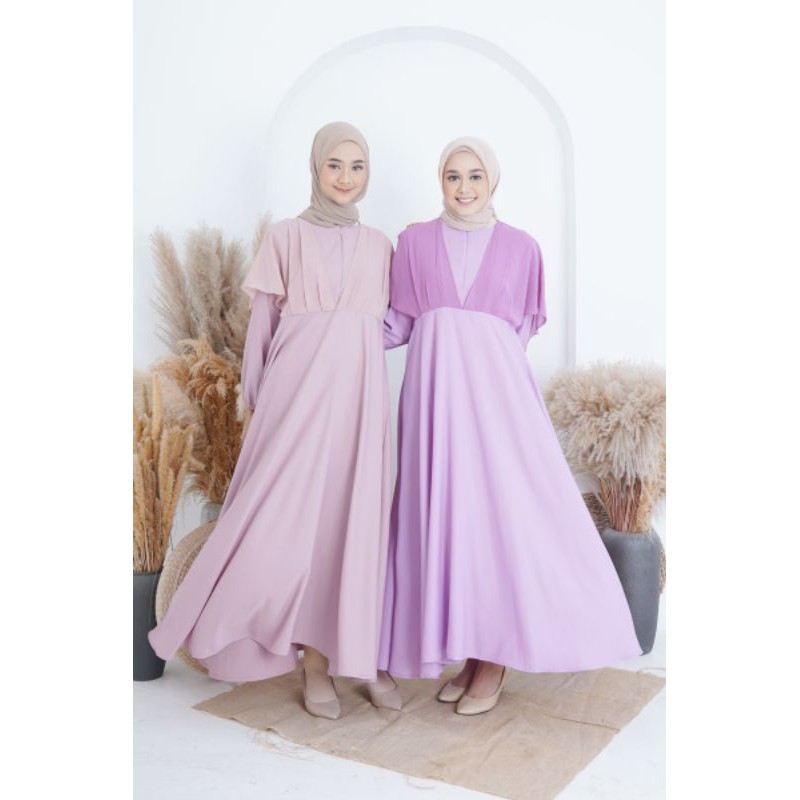 OnTieJe - Gamis Fashion Zakhira / Gamis Long Dress/Gamis Busui Friendly/Gamis Wudhu Friendly