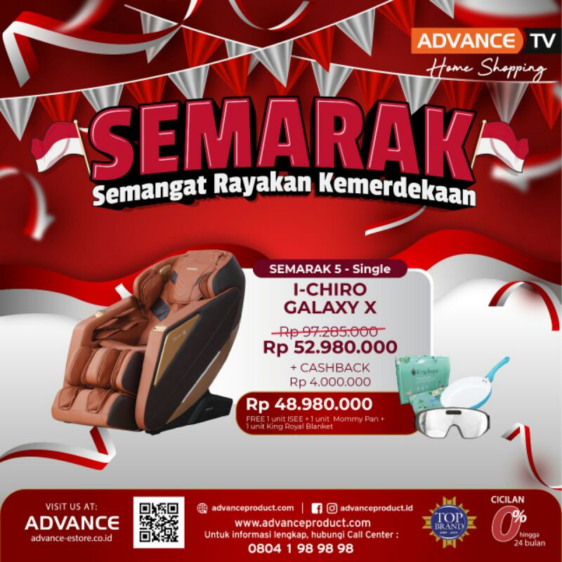 kursi pijat advance all new i chiro galaxy x hs8902