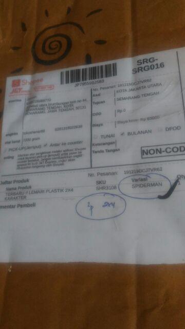 Terbaru !! Lemari Plastik 2x4 Karakter