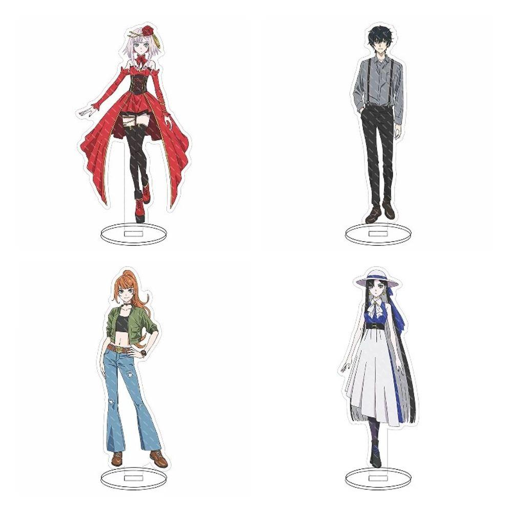 Lanfy Anime Figure Stand Model Mainan Hadiah Anak Model Transparan Toy Figure Model Karakter Anime Plat Akrilik