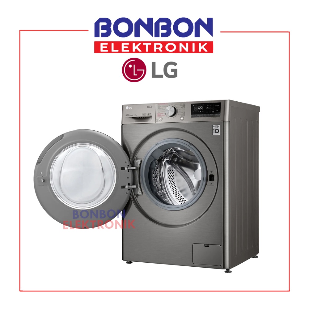 LG Mesin Cuci Front Loading 10.5KG FV1411S4PN AI DD ThinQ Inverter