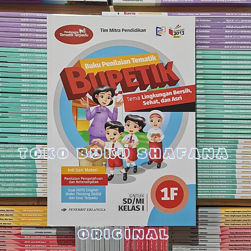 PAKET BUKU BUPETIK 1E 1F 1G 1H KELAS 1 SD ERLANGGA K13 REVISI SEMESTER 2