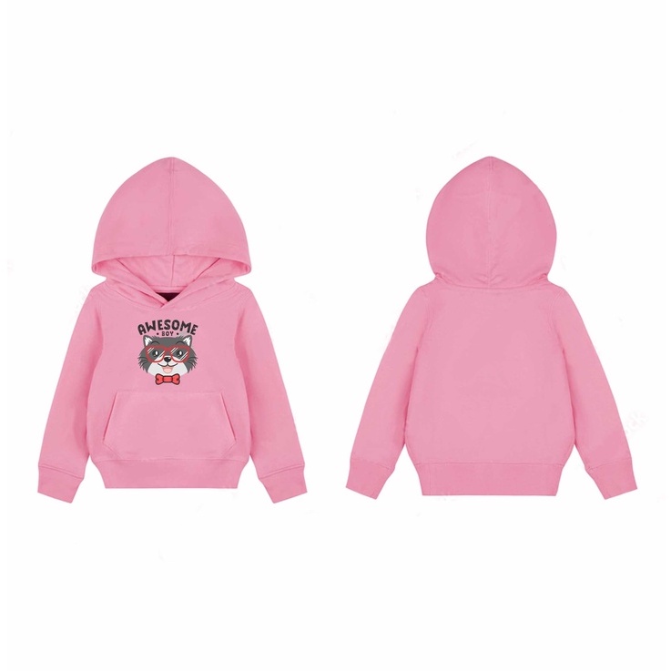 Hoodie Sweater Awsome Sweater Hoodie Pakaian Fleece Anak M -xl