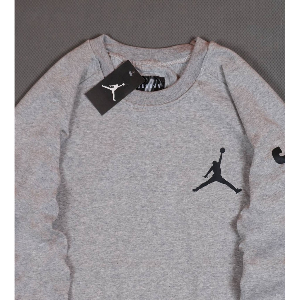 Jaket Crewneck AIR JRDN FLIGHT CLASSIC – Gray Edition Trendy Casual Unisex Good Brand Quality Styl