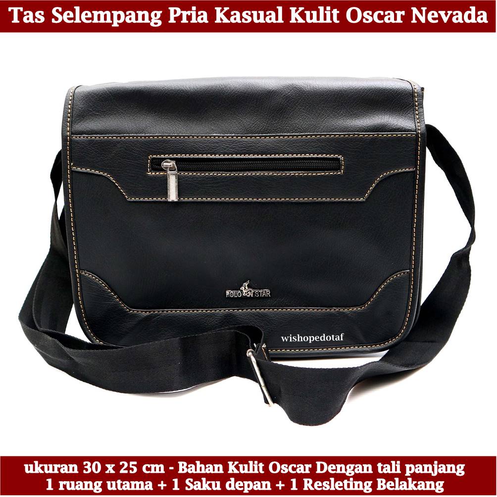 Tas Formal selempang Kulit Pria Nevada Medium