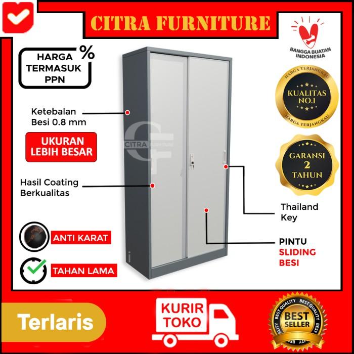

Filling Cabinet Lemari Arsip Besi 2 Pintu Sliding Besi|Kantor File|Sleding Geser