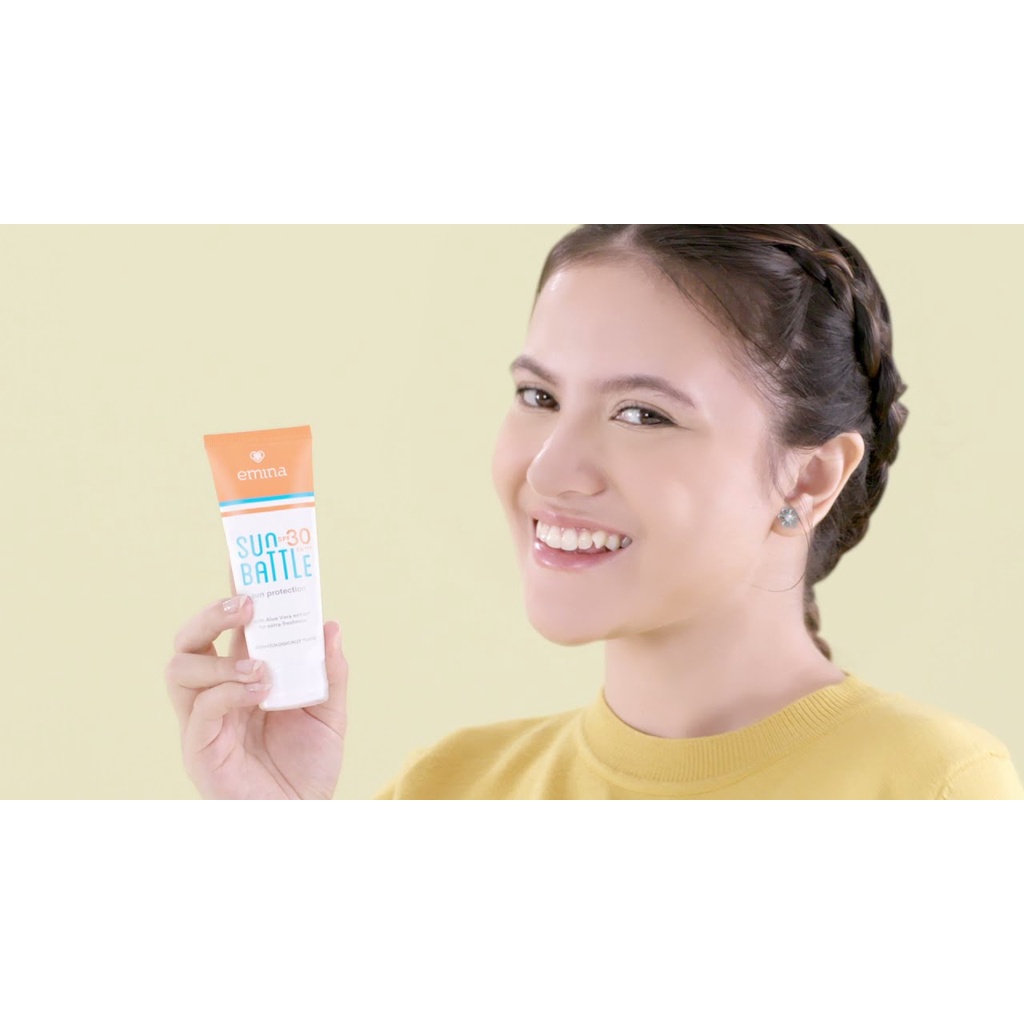 EMINA Sun Battle SPF 30 PA+++ 60ml - Sunscreen Tabir Surya Wajah Badan Sunblock