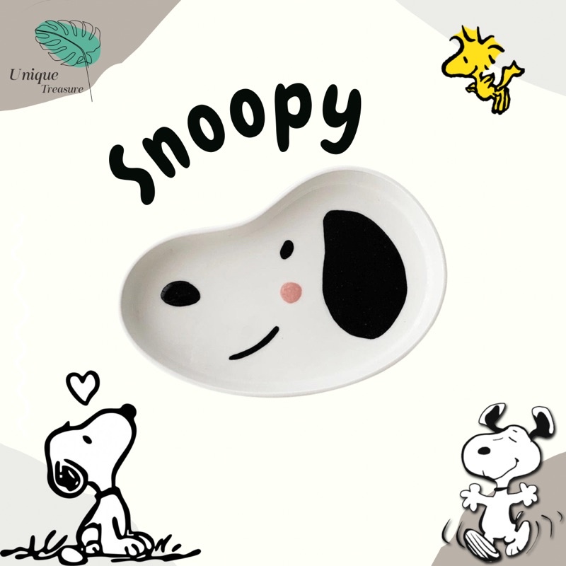 Snoopy Ceramic Plate/ Piring Snoopy/ Piring Karakter Lucu/ Piring Keramik/ Piring Makan