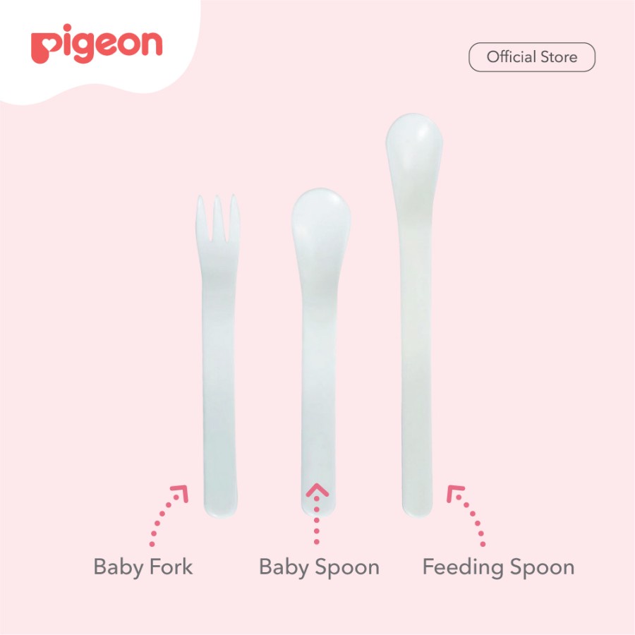 Pigeon Baby First Spoon &amp; Fork Set  / Sendok Garpu Bayi