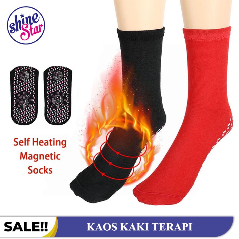 Kaos Kaki Terapi Dengan Pemanas Magnetik Turmalin Penghangat Kaki Kaos Kaki Musim Dingin Winter