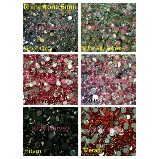 Rhinestone / Gemstone 6mm