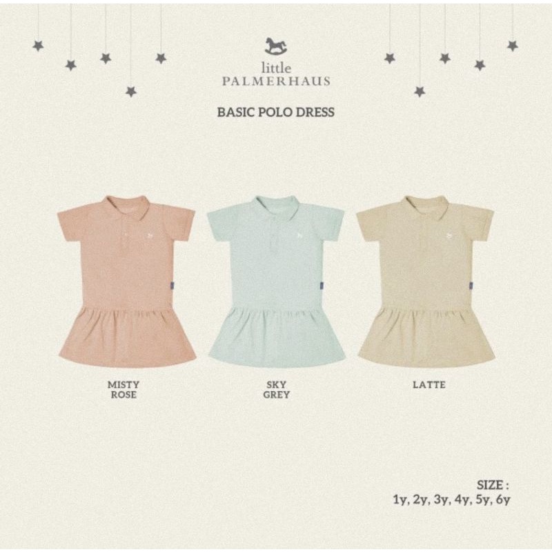 Little Palmerhaus Basic Polo Dress 1-6 Tahun - Dress Bayi &amp; Anak