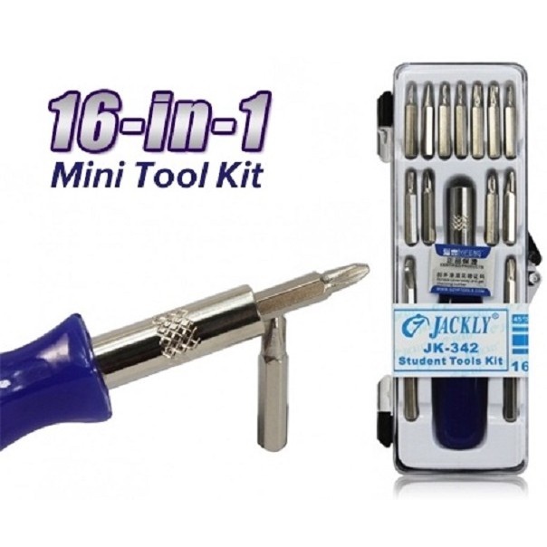 Obeng Set 16 in 1 MIni Toolkit / obeng hp, obeng komputer, obeng gadget new