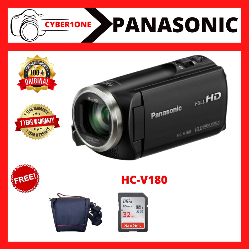 Handycam Panasonic V180 full HD Garansi Resmi