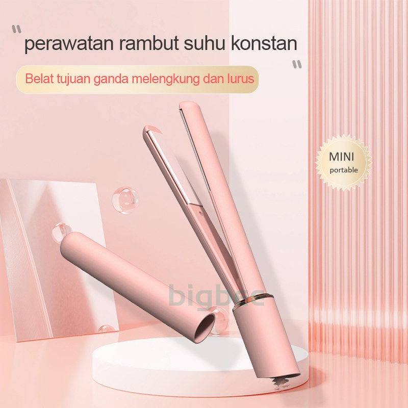 Catokan Mini Pelurus Rambut Dan Poni Virgo Hair Styler Pengeriting (2 in 1)