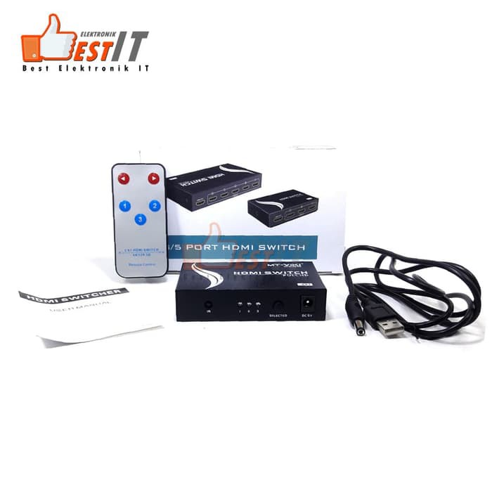 HDMI Switch 3 Port Device With Remot