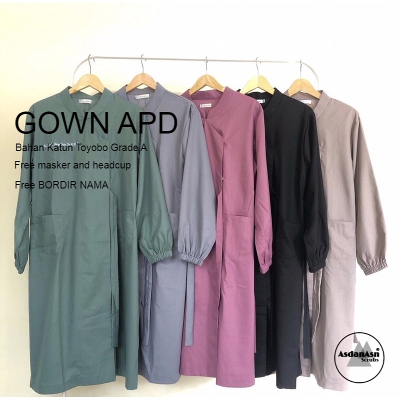 APD GOWN BAJU OPERASI SURGICAL GOWN JUBAH OPERASI GAWN APD