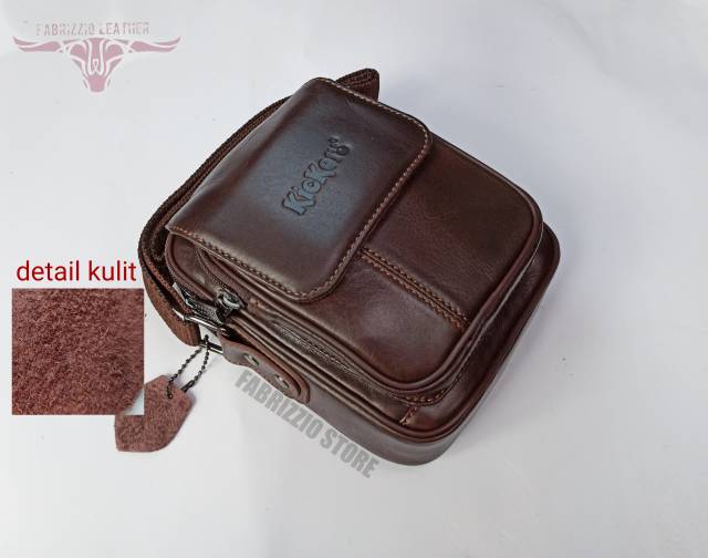 tas mini pria kulit asli