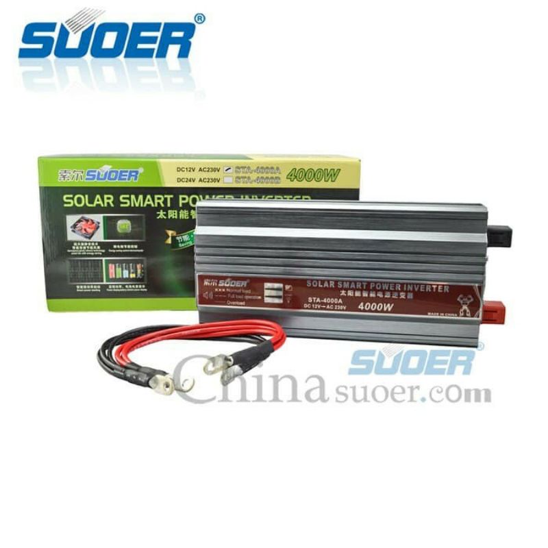 Power Inverter Suoer STA-4000A 12V 4000W 12 Volt 4000 Watt