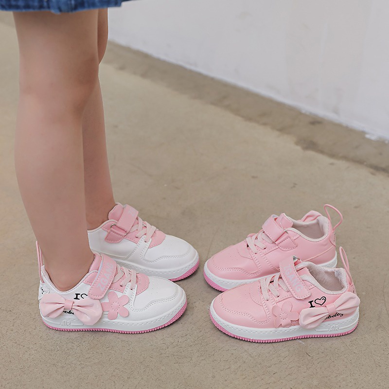 Sepatu Anak Perempuan ASTER MOTIF PINKY LOVE 039 Shoes - Sepatu Sport Anak Casual Import
