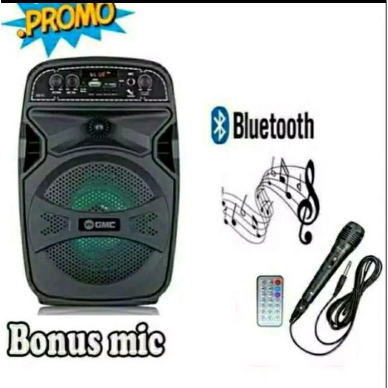 NEW speaker portable BASS  GMC 897C audio karaoke speaker 6inch