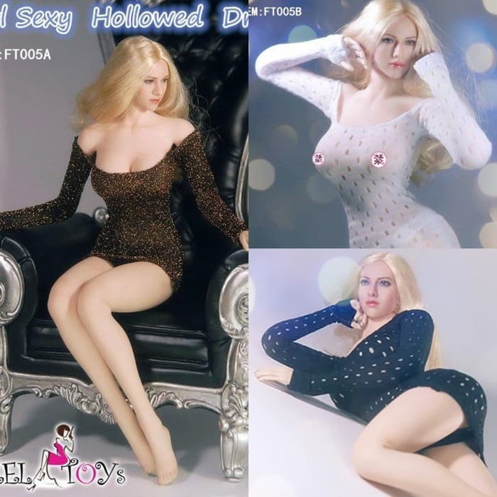 Jual Feel Toys Girl Sexy Hollowed Dress FT005 /TBLeague Phicen Jiaodoll 1/6 Murah