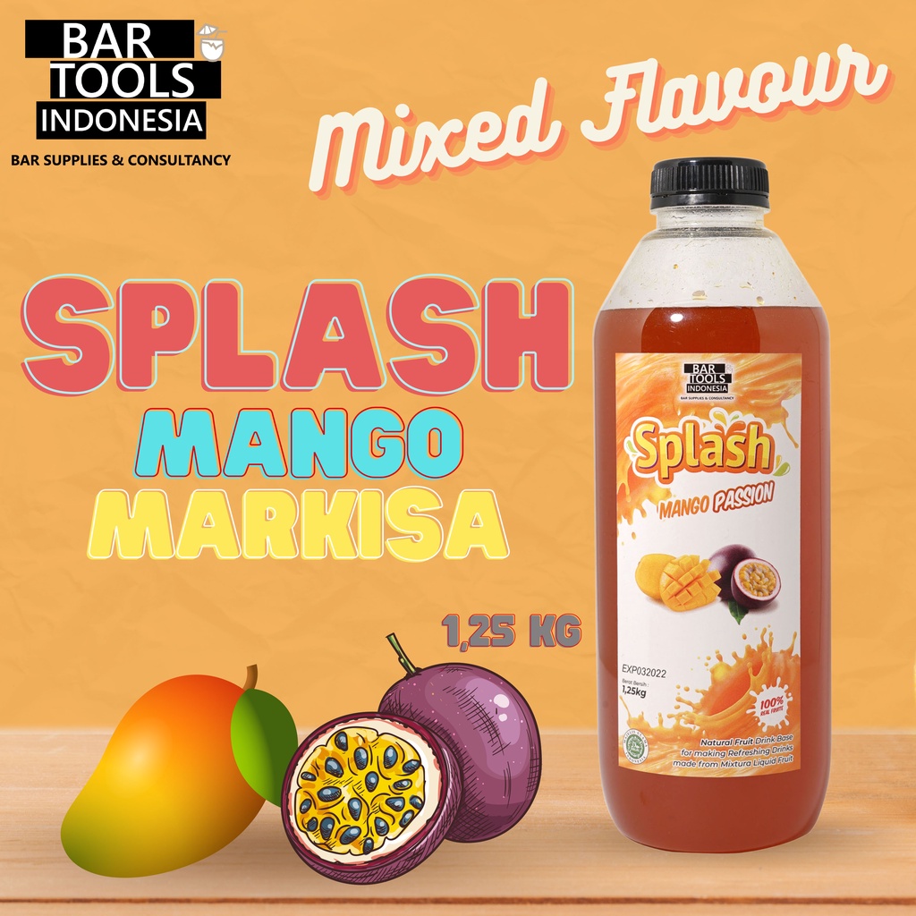 

MIXTURA SPLASH MANGO PASSION 1.25KG BAHAN MEMBUAT MINUMAN RASA MANGGA & MARKISA