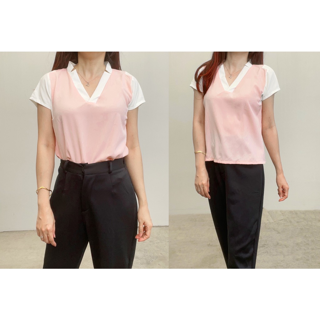 SL396 - Atasan Casual Wanita Basic Mosscrepe Korean Look