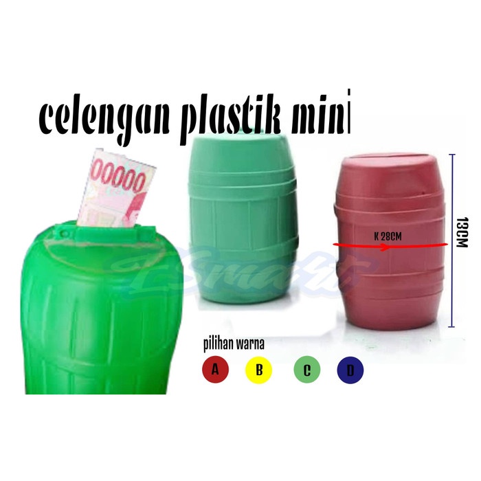 CELENGAN- CELENGAN PLASTIK TABUNG KECIL MURAH -CELENGAN.