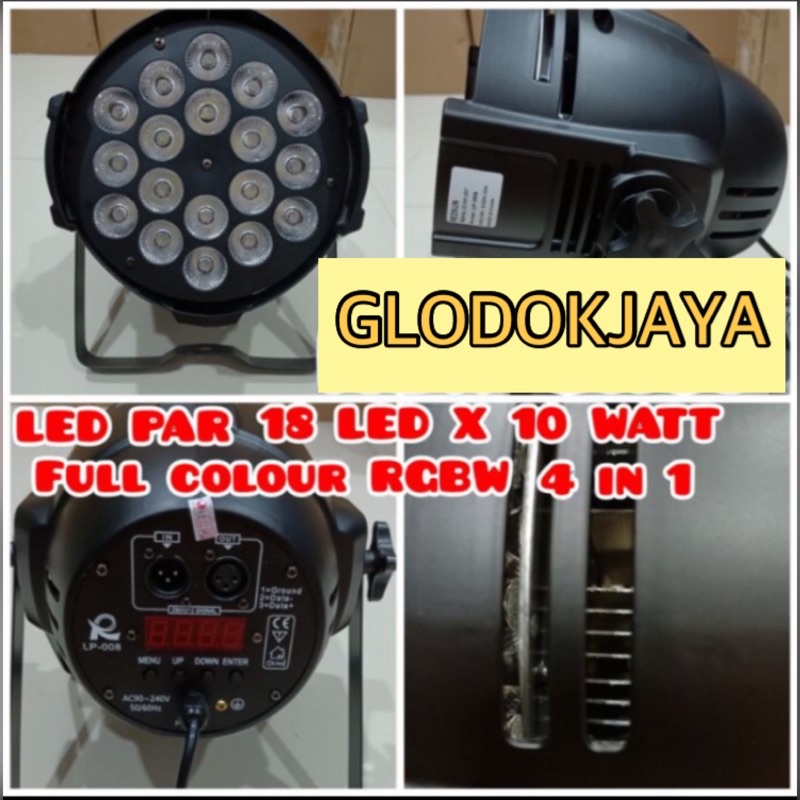 LAMPU PAR LED 18x10w "REDSUN" FC RGBW 4in1