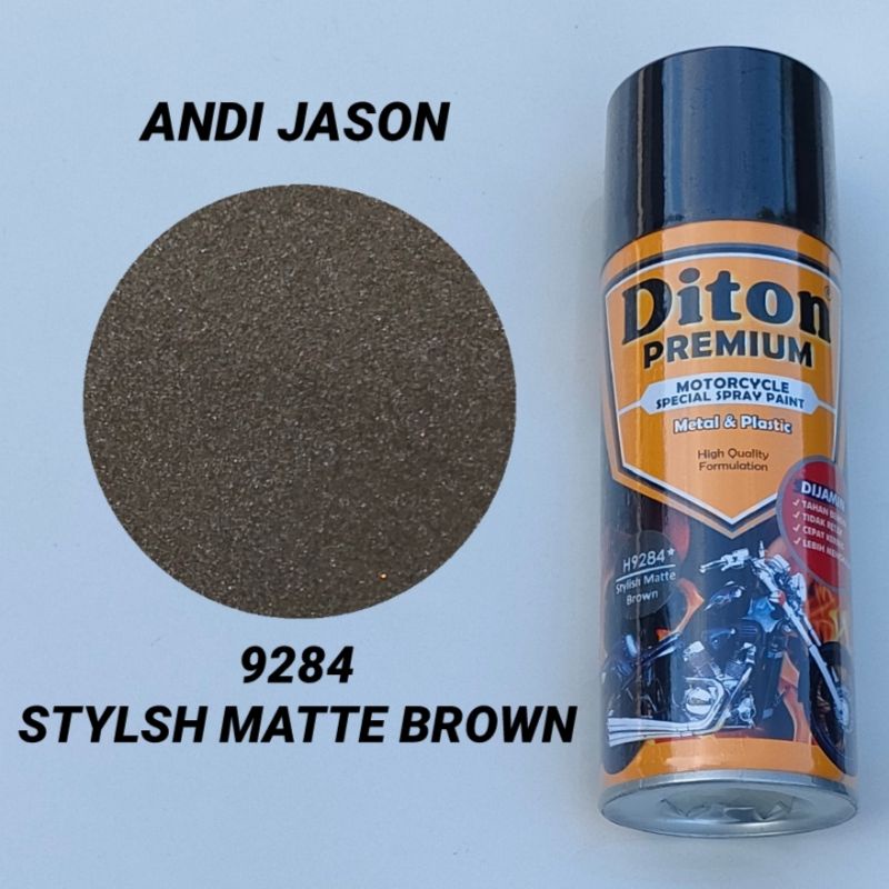 DITON PREMIUM CAT SEMPROT TAHAN BENSIN 400CC NO 9284 STYLISH MATTE BROWN