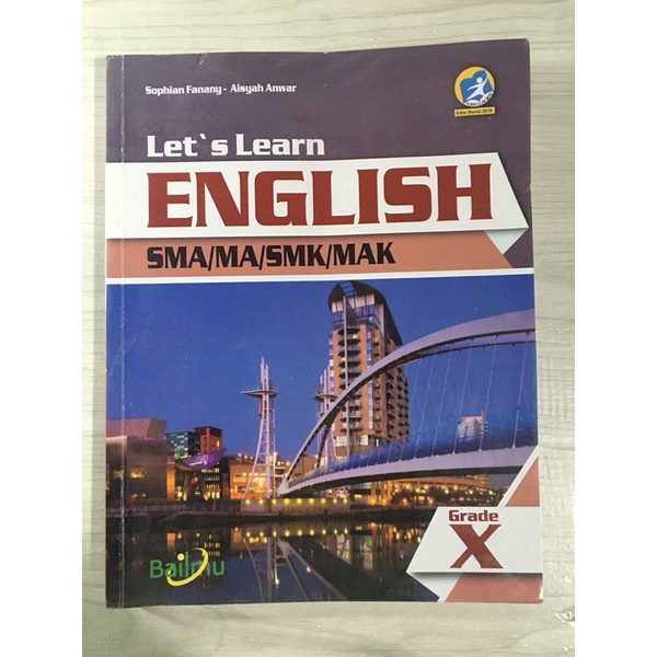 

(preloved) Buku bahasa Inggris kelas X (Bailmu) Let’s learn english