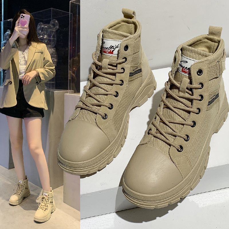 [DENDEN.ID] Sepatu Boots Wanita Tinggi Fashion Korea Import DD1029-5