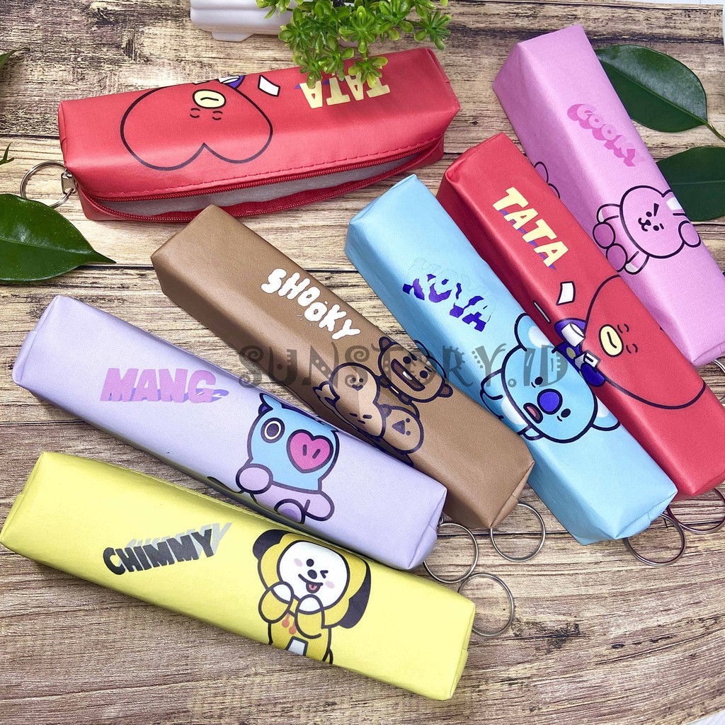 KOTAK PENSIL BT21 BTS / KOTAK PENSIL BTS / TEMPAT ALAT TULIS / AKSESORIS BELAJAR / KOTAK PULPEN