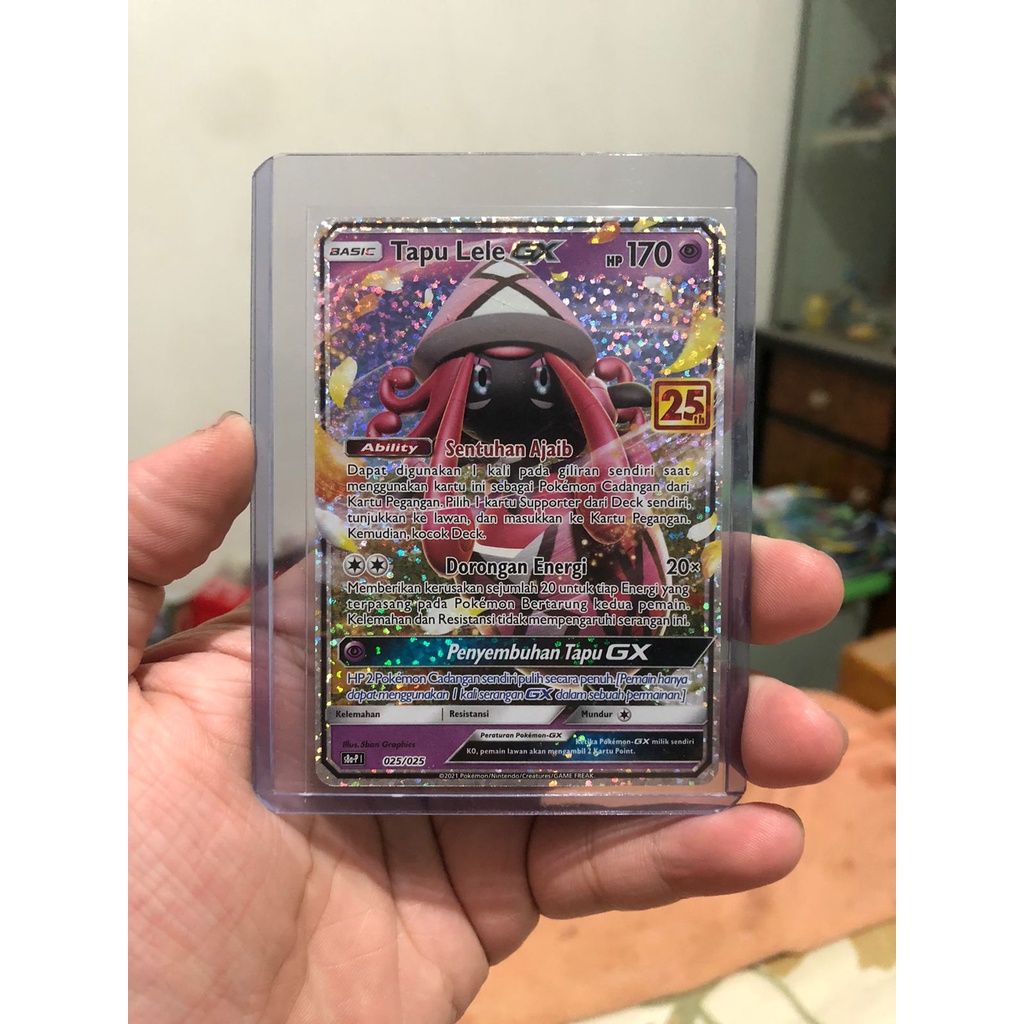 Kartu Pokemon TCG Tapu Lele 25th Anniversary Indonesia Promo Card Original Legendary Koko Fini Bulu