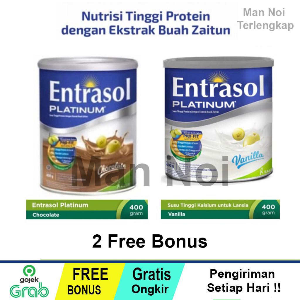 

ENTRASOL PLATINUM VANILA COKLAT 400GR - PLATINUM VANILA