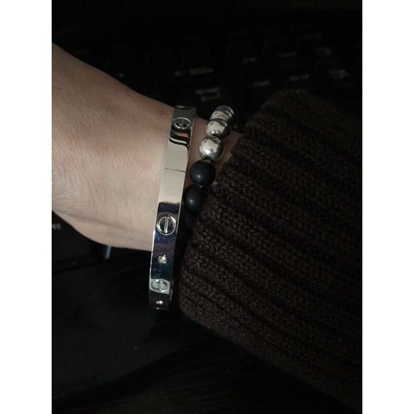 Gelang Tangan Titanium AB05 Stainless Steel Gaya Korea / Gelang Wanita / Gelang Cantik Titanium ACC