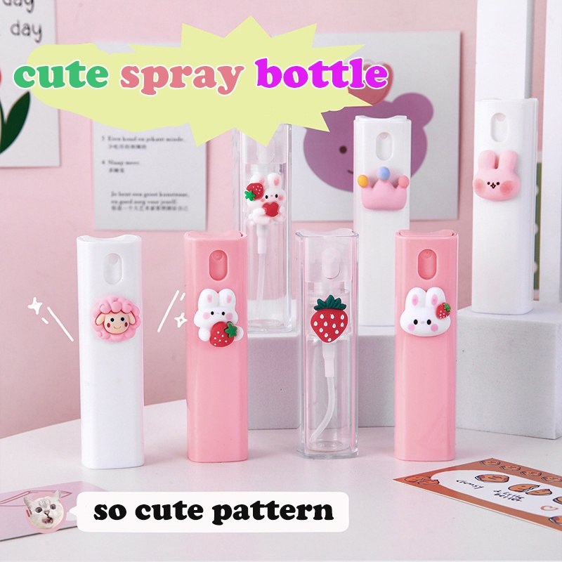 Botol Spray Kosong Motif Print Kartun Bahan Plastik Ukuran 10ML Untuk Parfum Alkohol